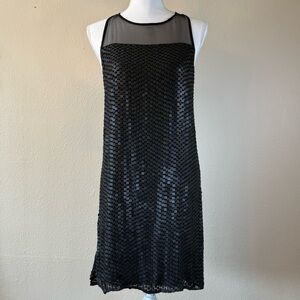 NWT Parker Beaded Sheer Mesh Dress